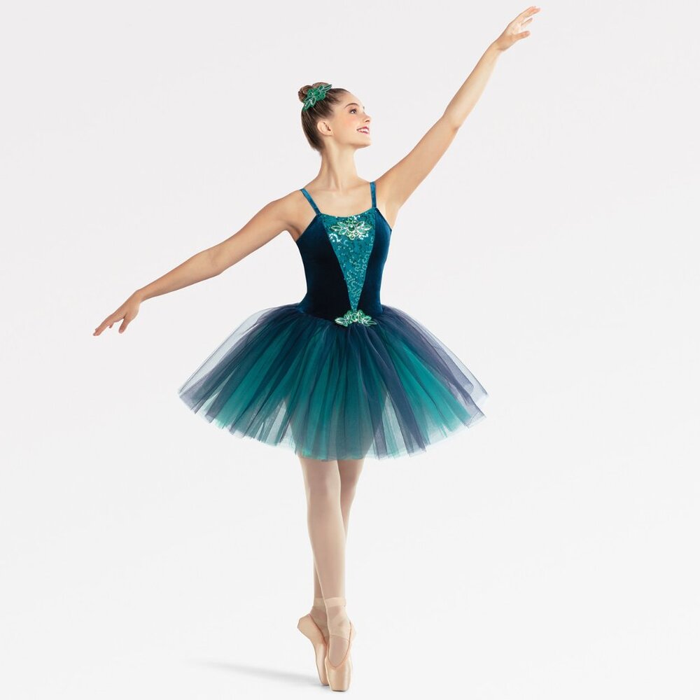 Revolution Dancewear Costume, Magic Flute,  Size Medium Adult, Color Teal